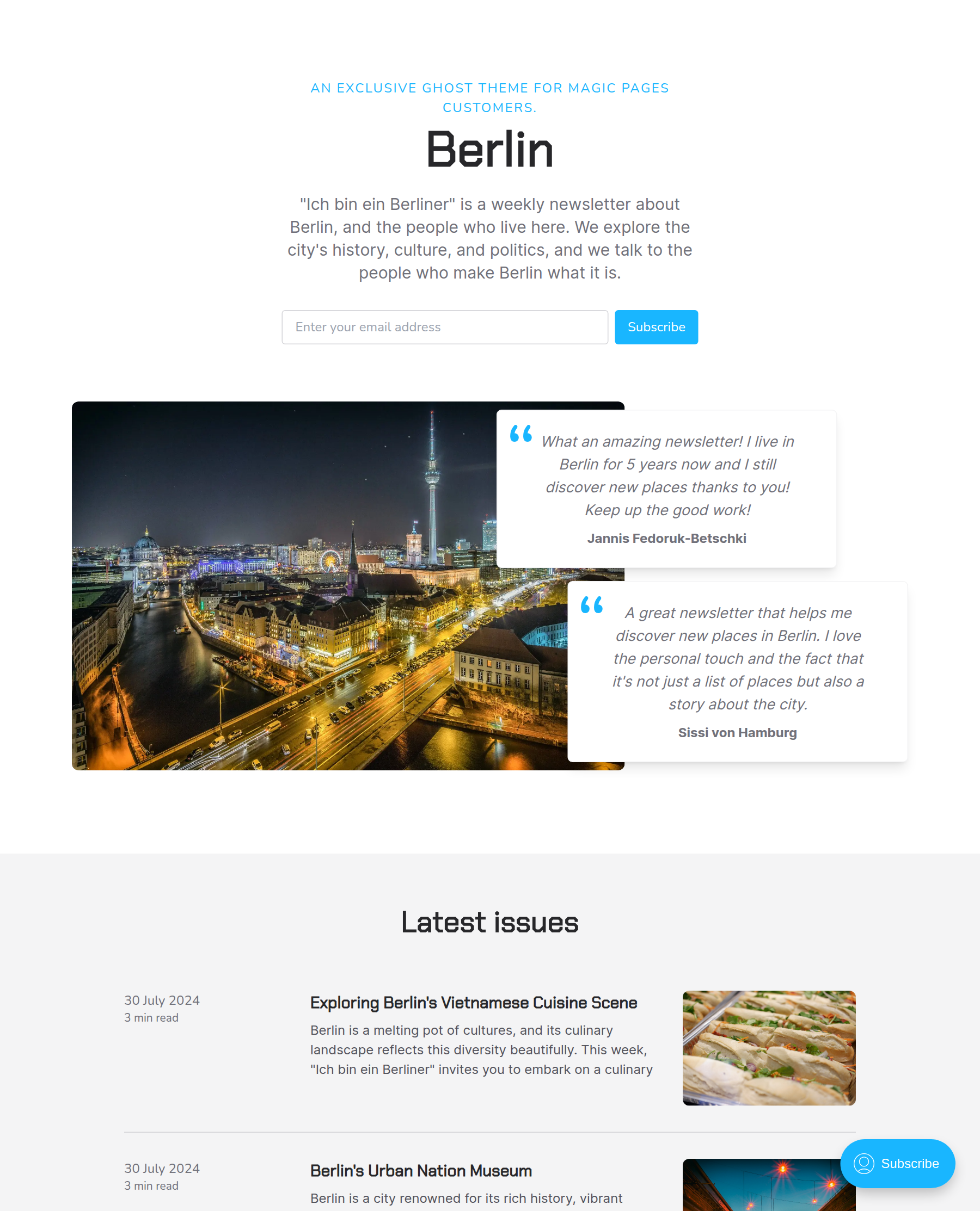 Berlin preview