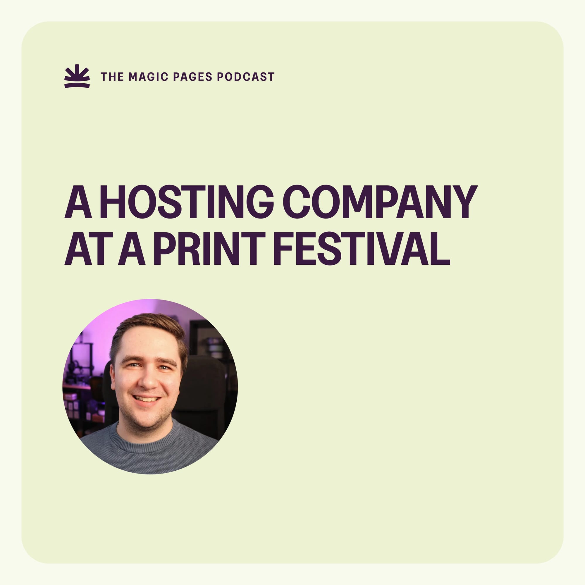 A Web Hosting Company at a Print Festival